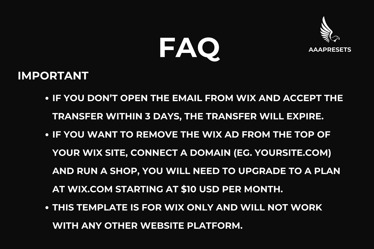 Wix Photography Website Template, a Wix Template by AAA Presets (Photo 9 of 12)