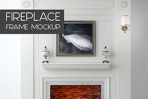 Fireplace Frame Mockup