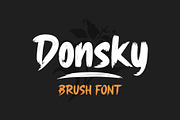 Donsky | Brush Font, a Handwritten Font by Lemonthe (Thumbnail 1 of 6)