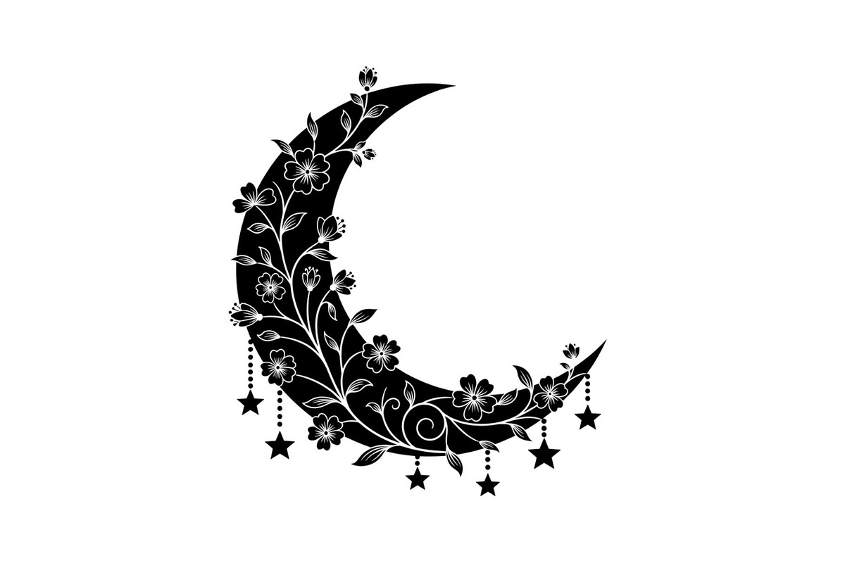 Moon Hanging Silhouette Bundle, an Illustration by Gaye Art (Photo 16 of 31)