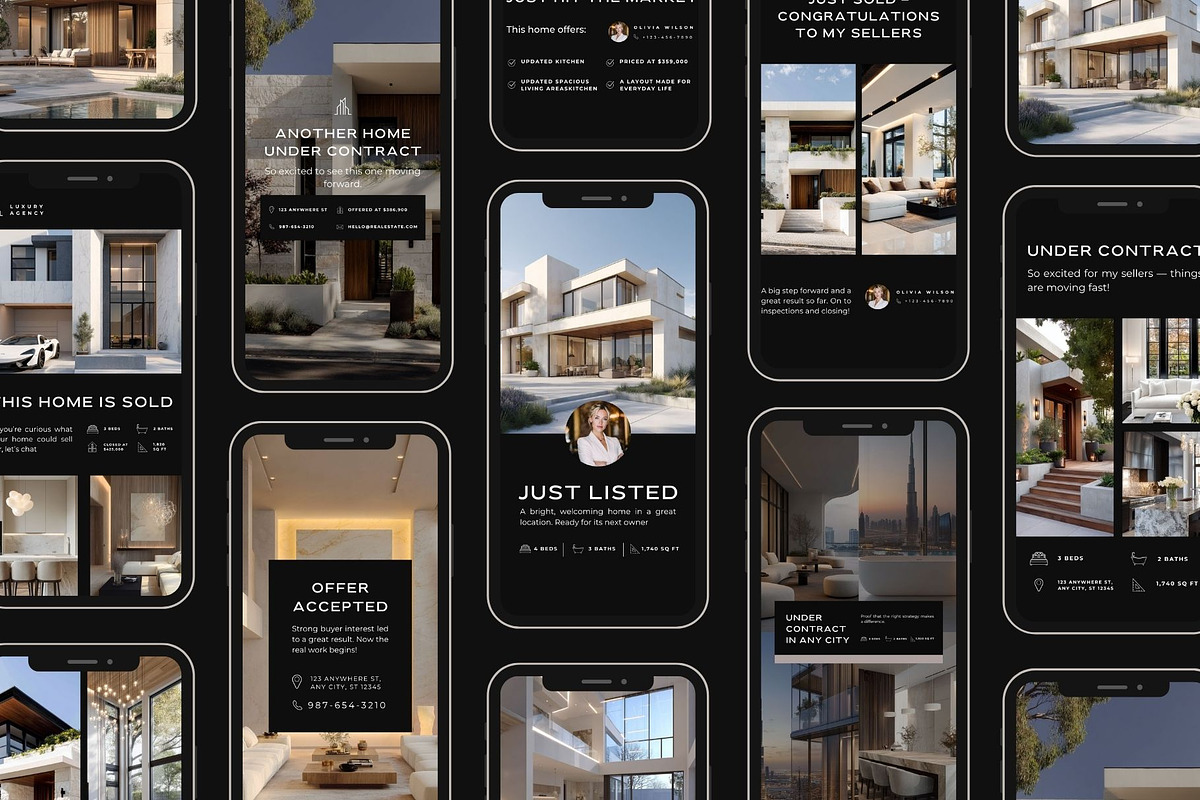 Just Listed Real Estate Templates, a Social Media Template by Instprofi | Studio Estimo (Photo 5 of 8)