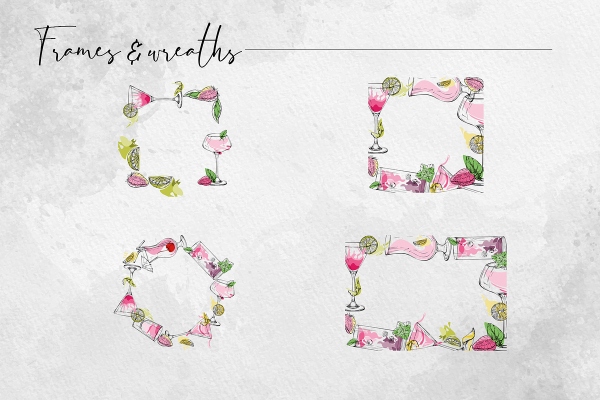 Strawberry cocktails, a Food Illustration by MsFlaffy (Photo 8 of 12)