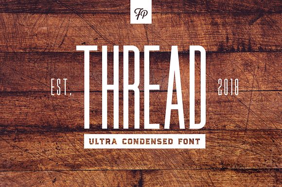 Thread - Ultra Condensed Font preview 6