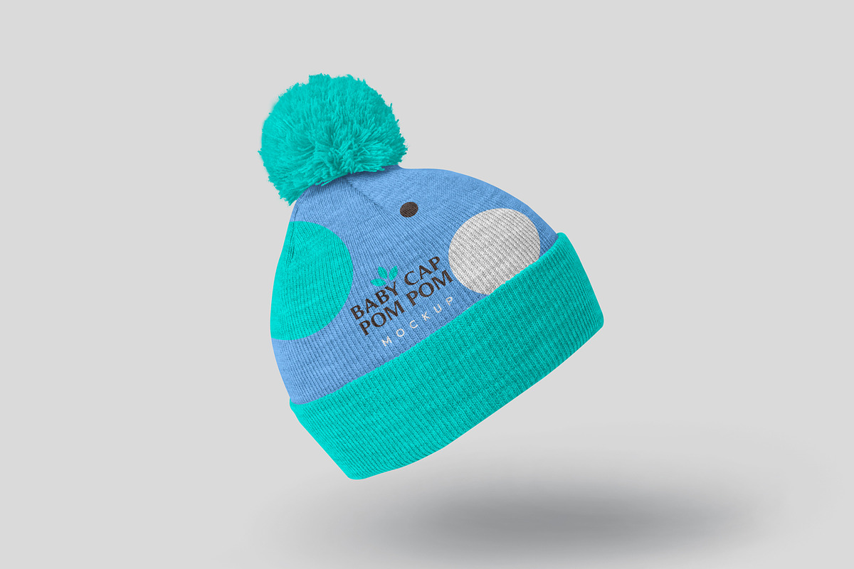 Pom Pom Cap Mockups, a Hat Mockup by GfxFoundry