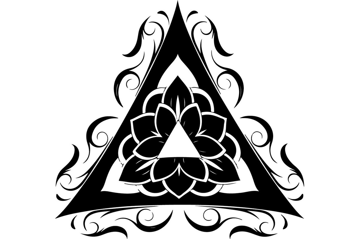 Decorative Celtic Triangle Floral, an Object Graphic by Creativeshirt (Photo 14 of 18)