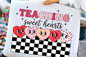 Teaching Sweethearts png,Valentine's, an Illustration by Libby Wishes