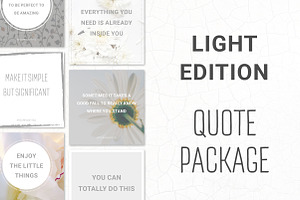 Social Media Quotes - Light Edition