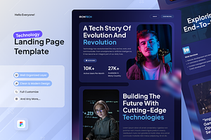 Irontech - Technology Landing Page