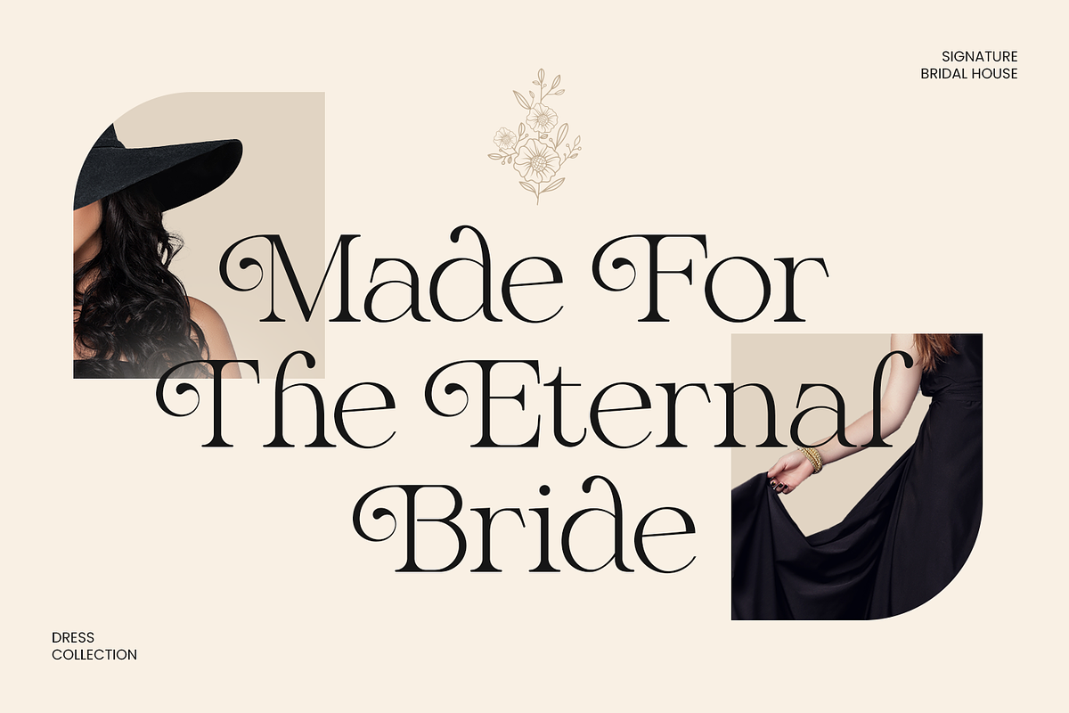 Stylish Logo Font - Bulgary, a Serif Font by Umitype (Photo 3 of 8)