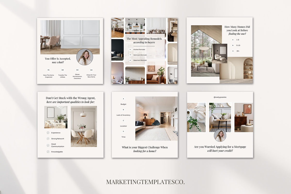 April Real Estate Posts with Caption, a Social Media Template by Marketing Templates Co. (Photo 3 of 18)