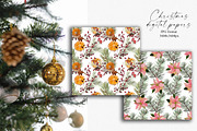 Christmas seamless digital papers, a Pattern Graphic by Vasmila (Thumbnail 2 of 8)