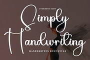 Simply Handwriting, a Handwritten Font by InermediaSTUDIO (Thumbnail 1 of 8)