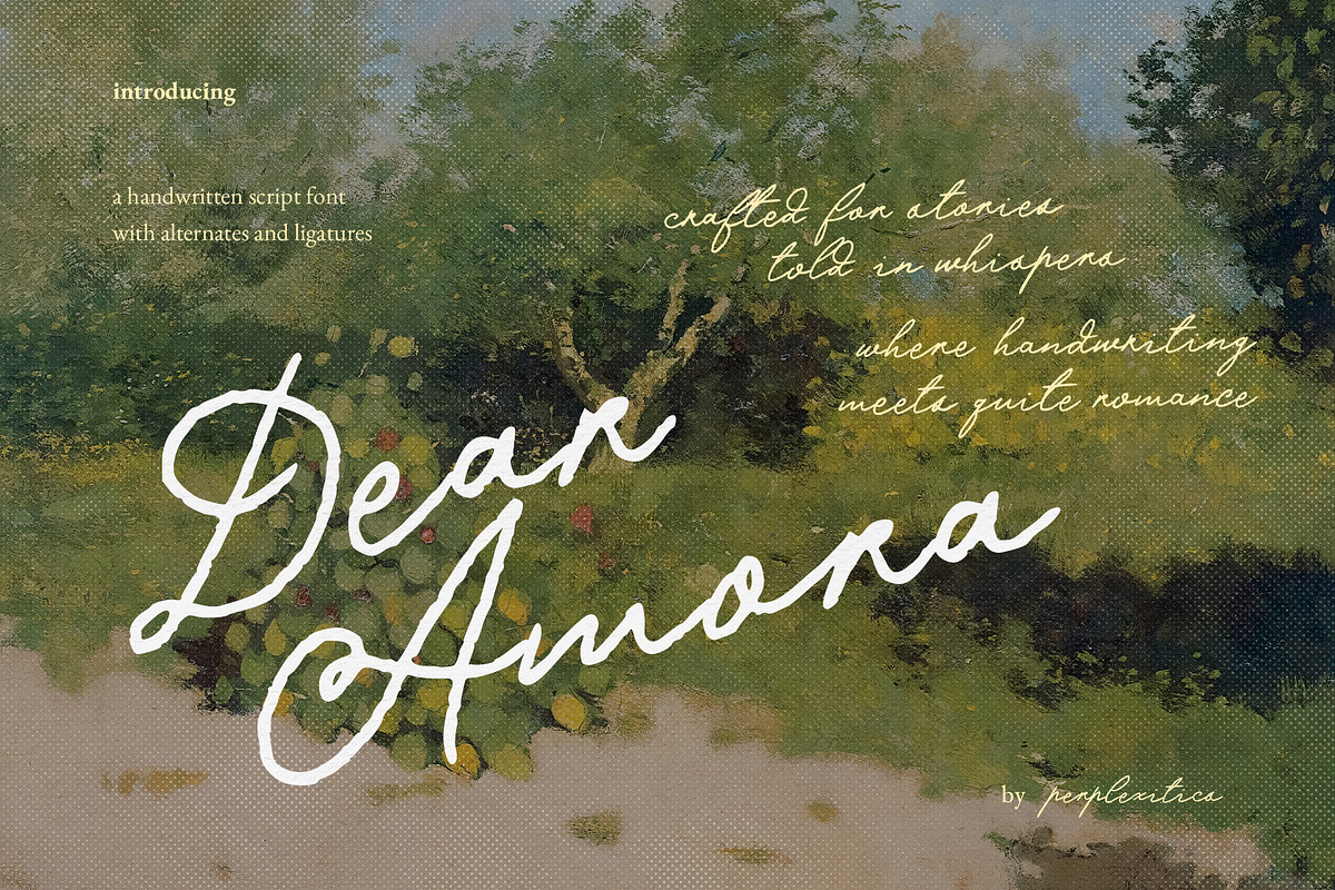 Dear Amora Handwritten Script Font