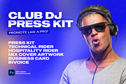 Club DJ Press Kit Template Pack, a Resume Template by vinyljunkie (Thumbnail 1 of 9)