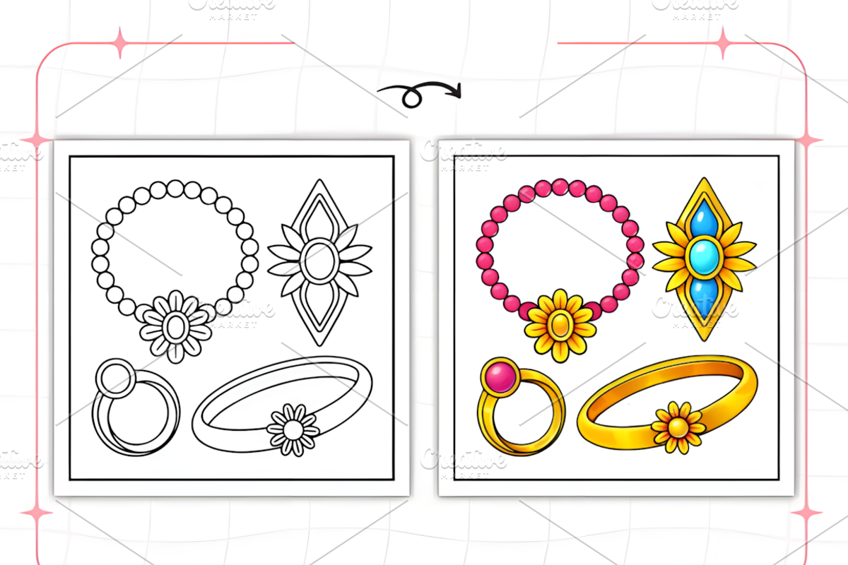 Dessert Bold and Easy Coloring Pages, a Decorative Illustration by Ink Gallery (Photo 6 of 8)