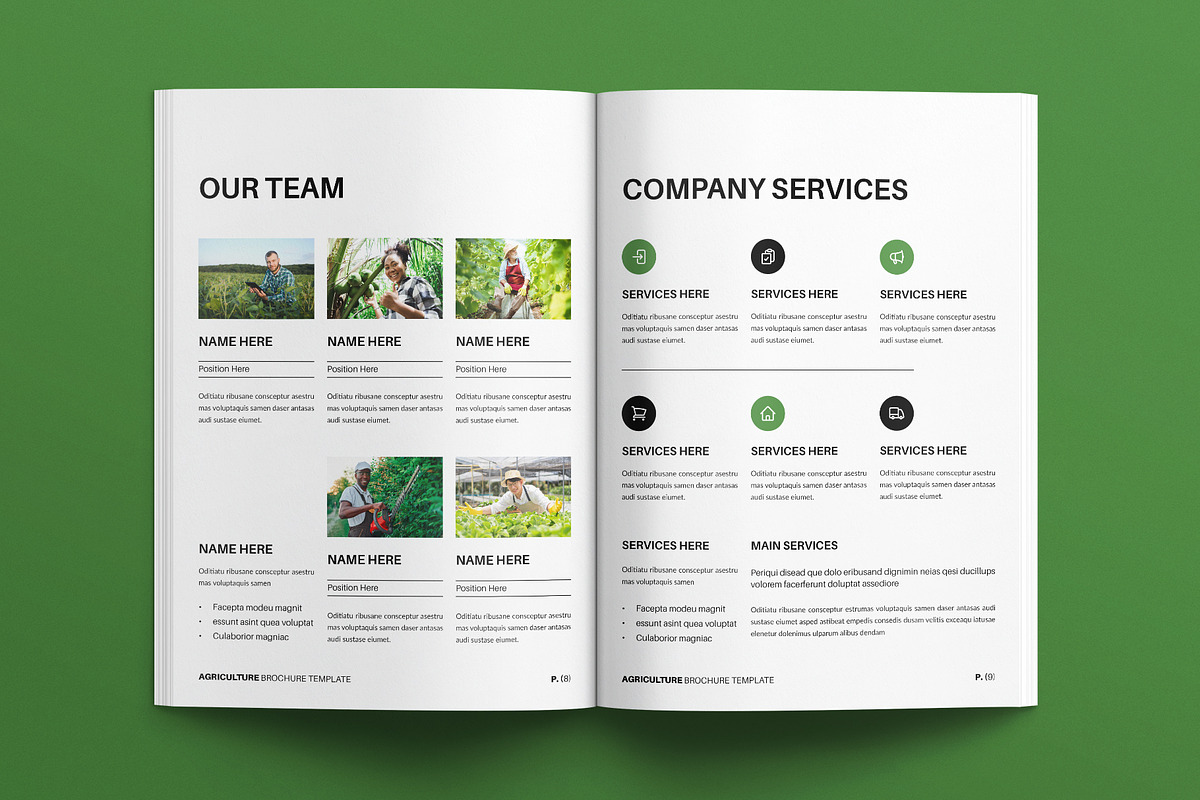 Agriculture Brochure Template, a Brochure Template by E-Type (Photo 4 of 7)
