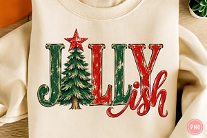 Jolly Ish Retro Christmas PNG
