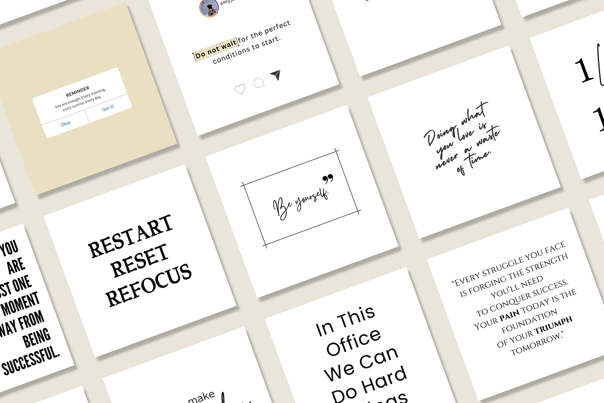 Instagram Inspirational Quotes, a Social Media Template by RB Boutique (Photo 11 of 12)