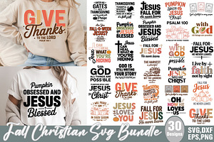 Fall Christian Svg Bundle, an Object Graphic by DollarSmart