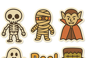 Halloween Animated illustration char, an Illustration by Dvoevnore photos