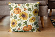 Sunflower & Pumpkin Heart Pattern, a Graphic by FloridPrintables (Thumbnail 6 of 6)