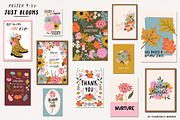 Just Blooms-Autumn Poster & Pattern, an Object Graphic by Essentially Nomadic (Thumbnail 4 of 14)