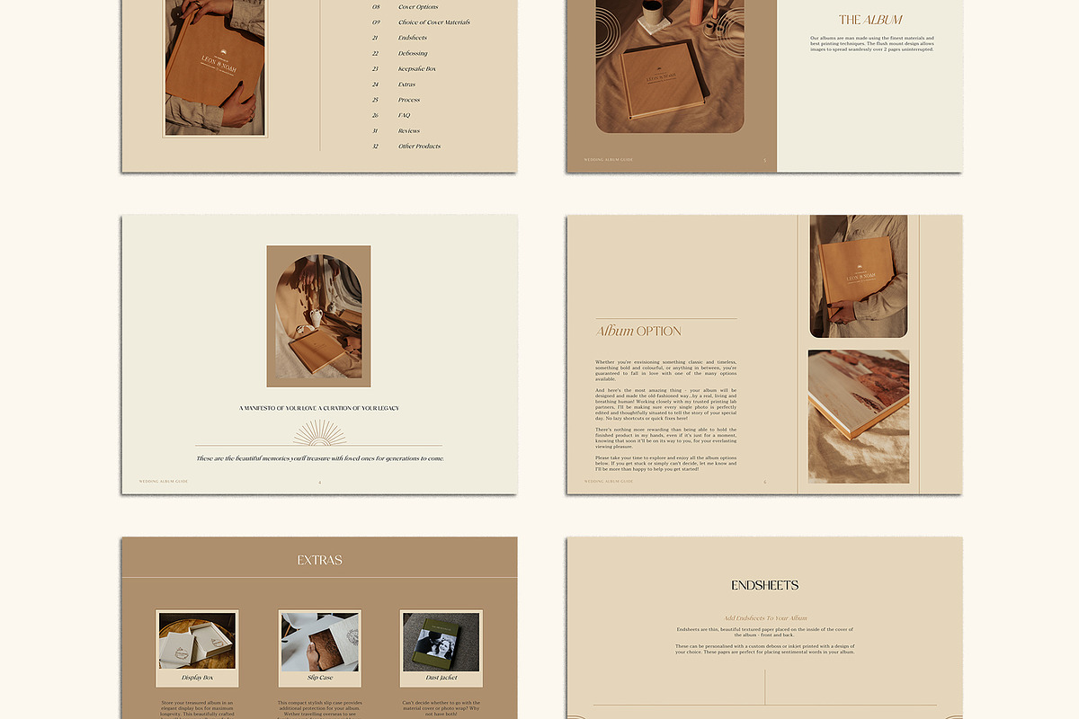 Elegant | Album Guide PDF, a Templates & Theme by Studio Leelou (Photo 2 of 10)