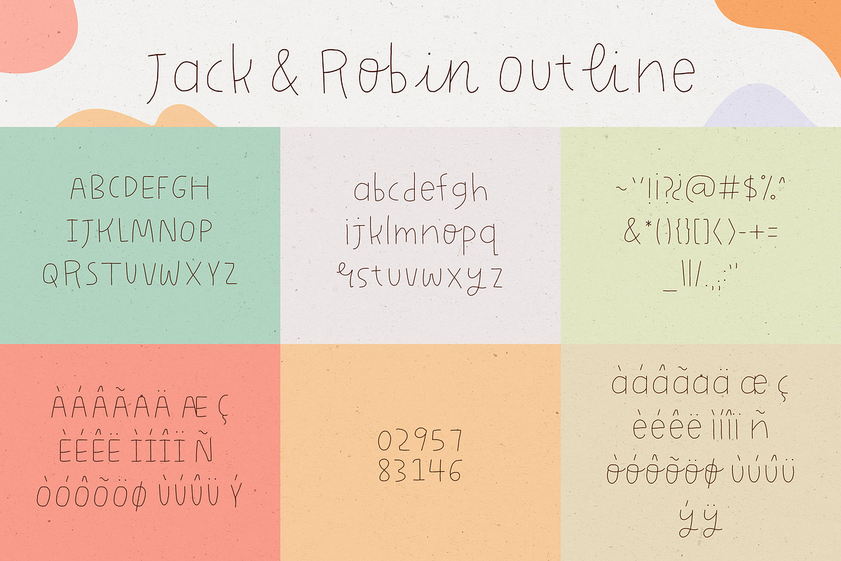 Jack & Robin, a Sans Serif Font by BlueRobinDesignShop (Photo 13 of 13)