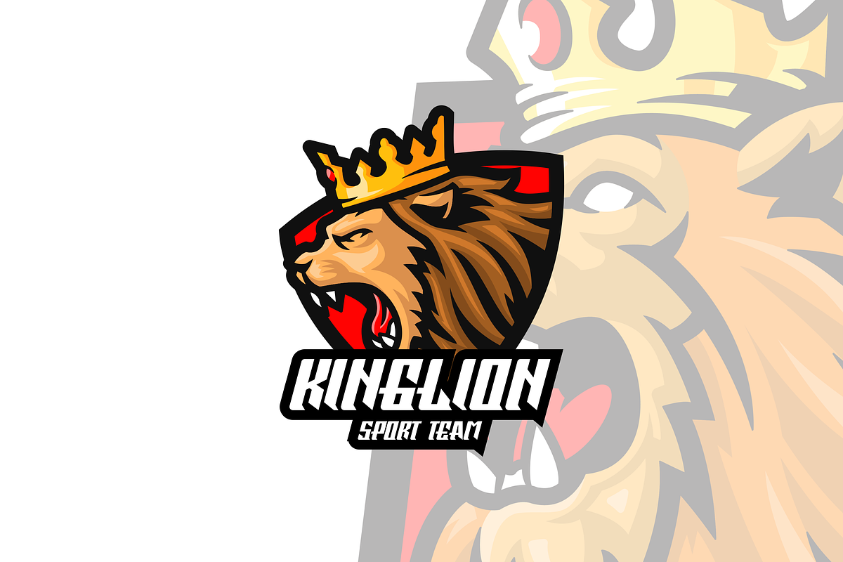 King Lion Esport Logo Design., a Branding & Logo Template by VectorCraft