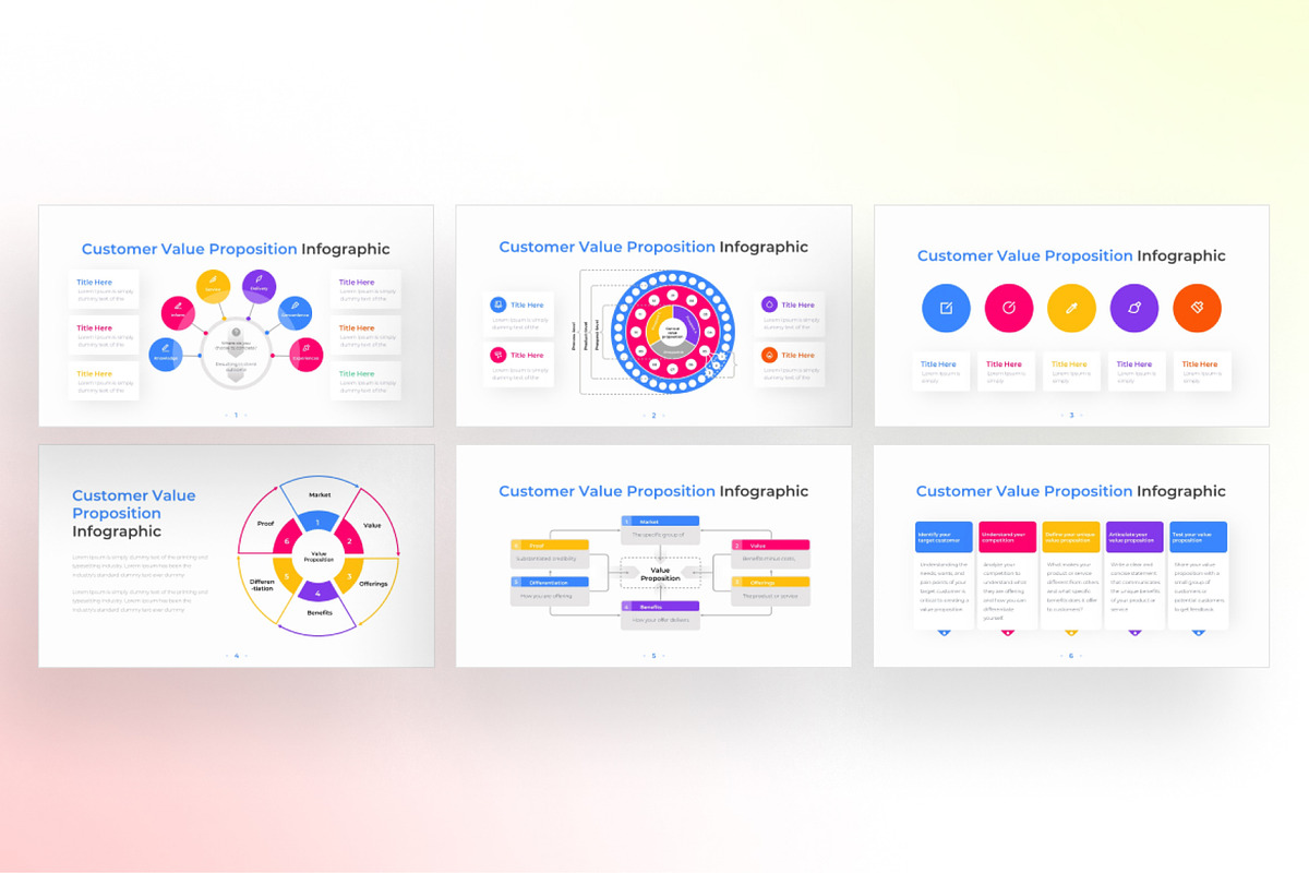 Customer Value Proposition PowerPoint - Infographic Template