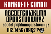 RACE1 KONKRETE CHISELED, a Sans Serif Font by The Fontry (Thumbnail 2 of 5)