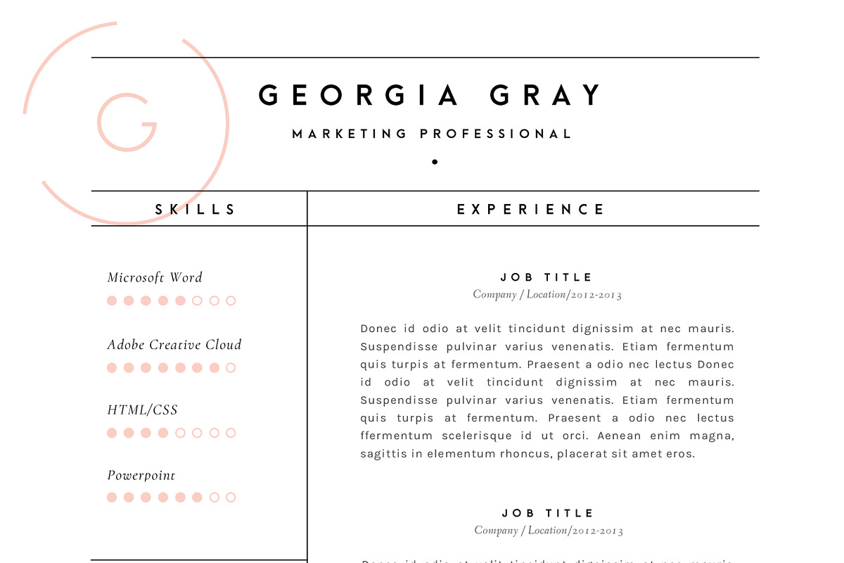Resume Template 3 Page | CV Template, a Resume Template by The Template Depot (Photo 5 of 5)