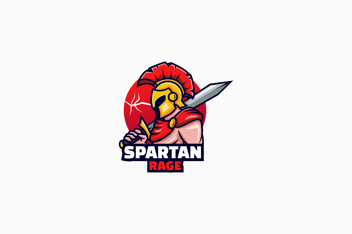 Spartan Mascot Cartoon Logo, a Branding & Logo Template by Artnivora.Std