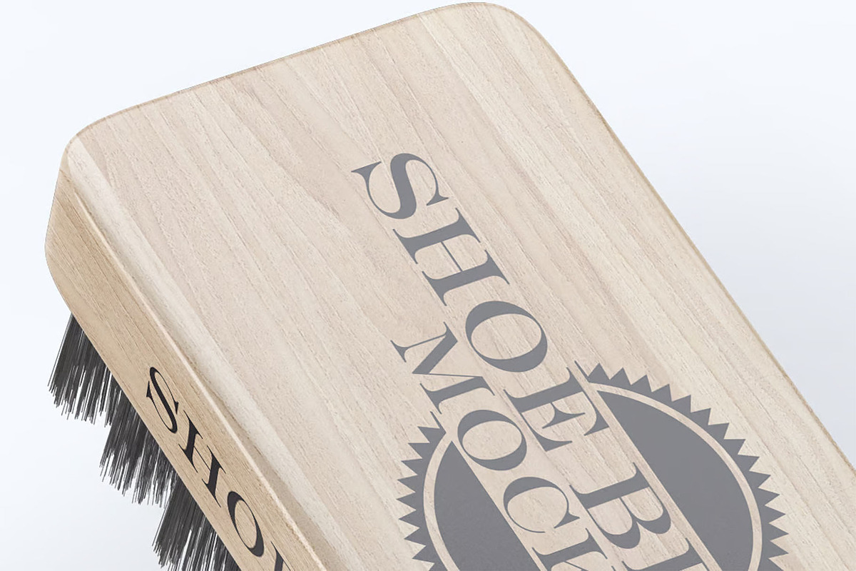 Shoe Brush Mock-Up, a Product Mockup by DesignRushMarket (Photo 4 of 9)