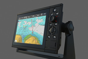 Marine GPS system 3d - Simrad type, an Object 3D Model by RoHo Productions
