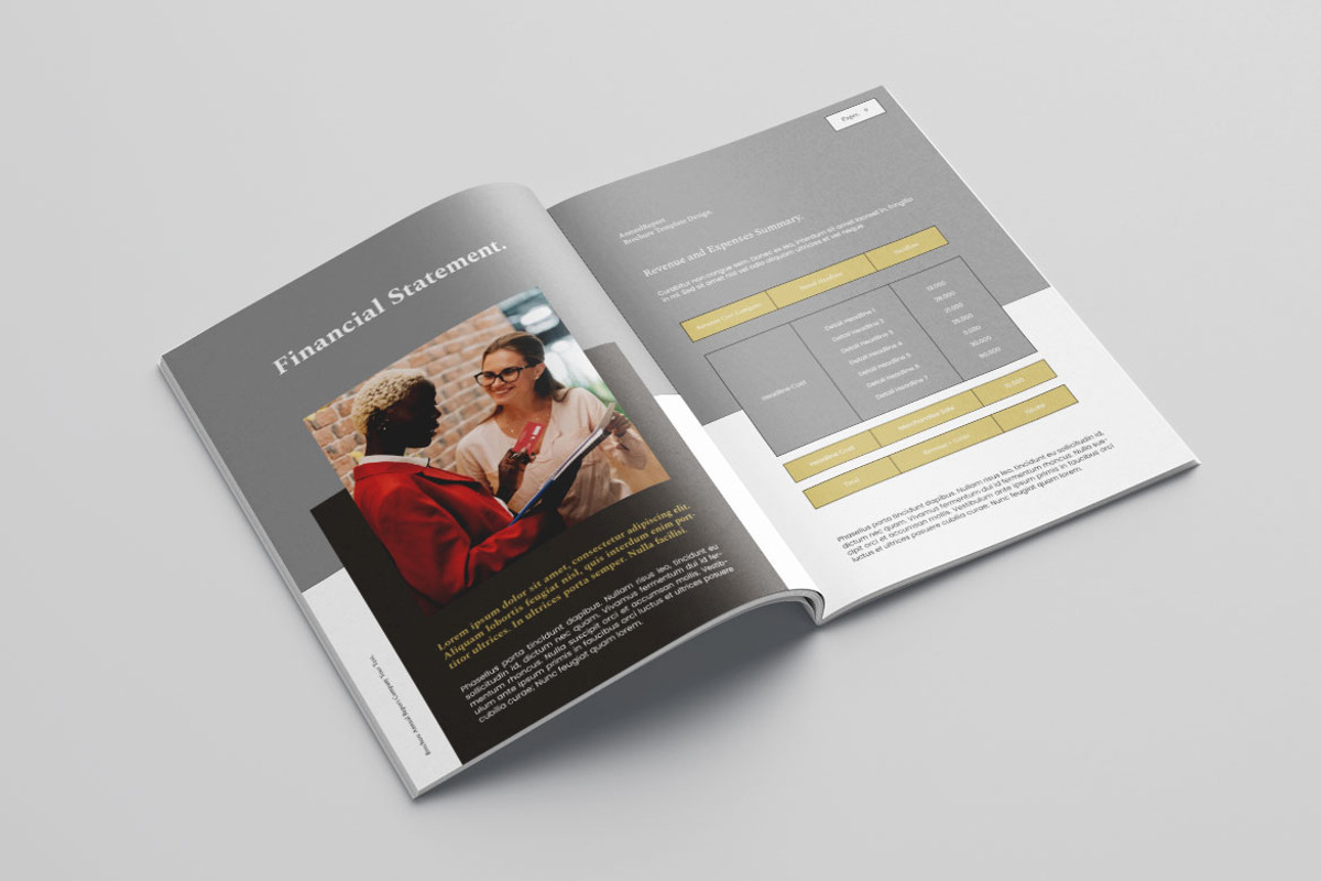 Annual Report Vol.60, a Brochure Template by Bewalrus Studio (Photo 3 of 11)