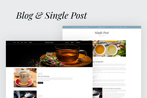 WingTea - Tea Shop Website Template