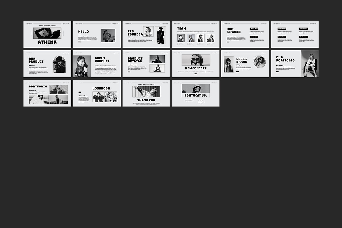 Athena Fashion Presentation Template, a Templates & Theme by evgenystudio (Photo 8 of 8)
