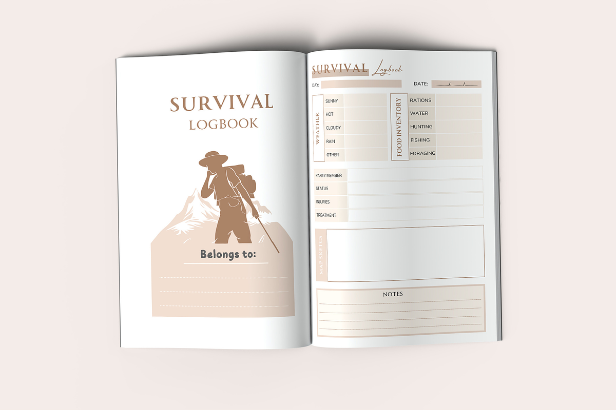 Survival Logbook | KDP Interior, a Templates & Theme by KDPISH (Photo 2 of 4)
