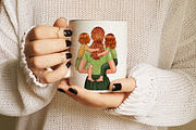 Best Mom Clipart, Mom with babies, a Person Illustration by ArtedeCatrin (Thumbnail 9 of 10)