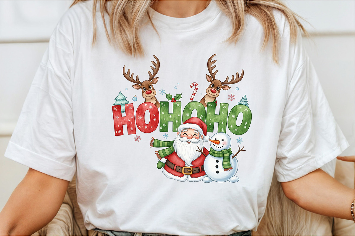 Funny Christmas Png Santa Png Reind, an Illustration by DreamCafeArt (Photo 2 of 7)