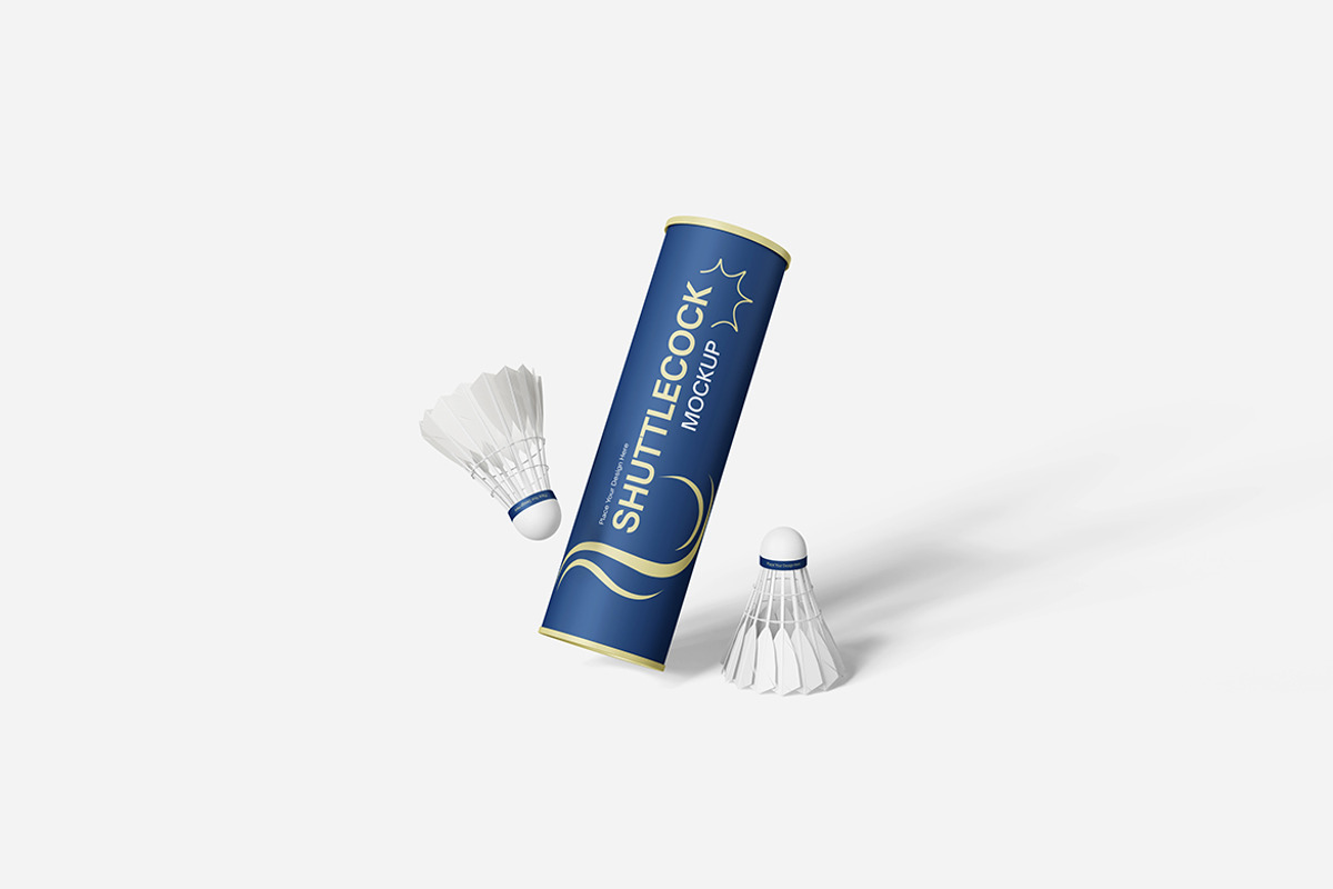 Shuttlecock Mockup Set, an Advertising Mockup by Indah
