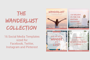 Social Media Templates | Wanderlust