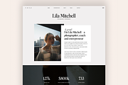 Lila - Feminine WordPress Theme, a WordPress Template by Creative Her (Thumbnail 2 of 6)