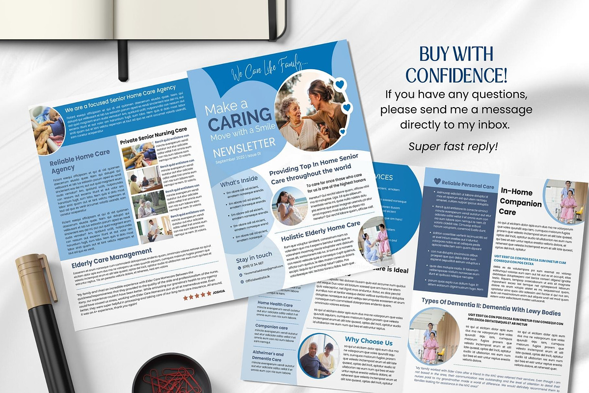 Canva Newsletter Template Caregiver, an Email Template by PixelCraft (Photo 13 of 15)