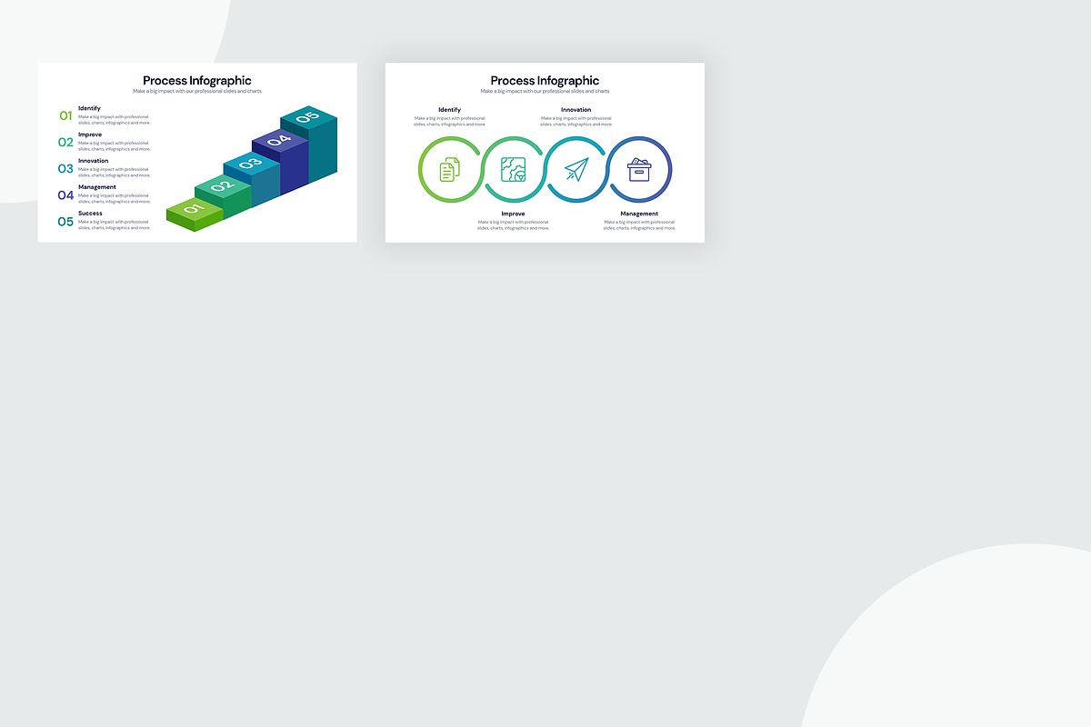 Process Infographics, a Presentation Template by Slidesmash