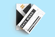 Modern Business Card + 8 Icons, a Business Card Template by cadinera (Thumbnail 5 of 6)