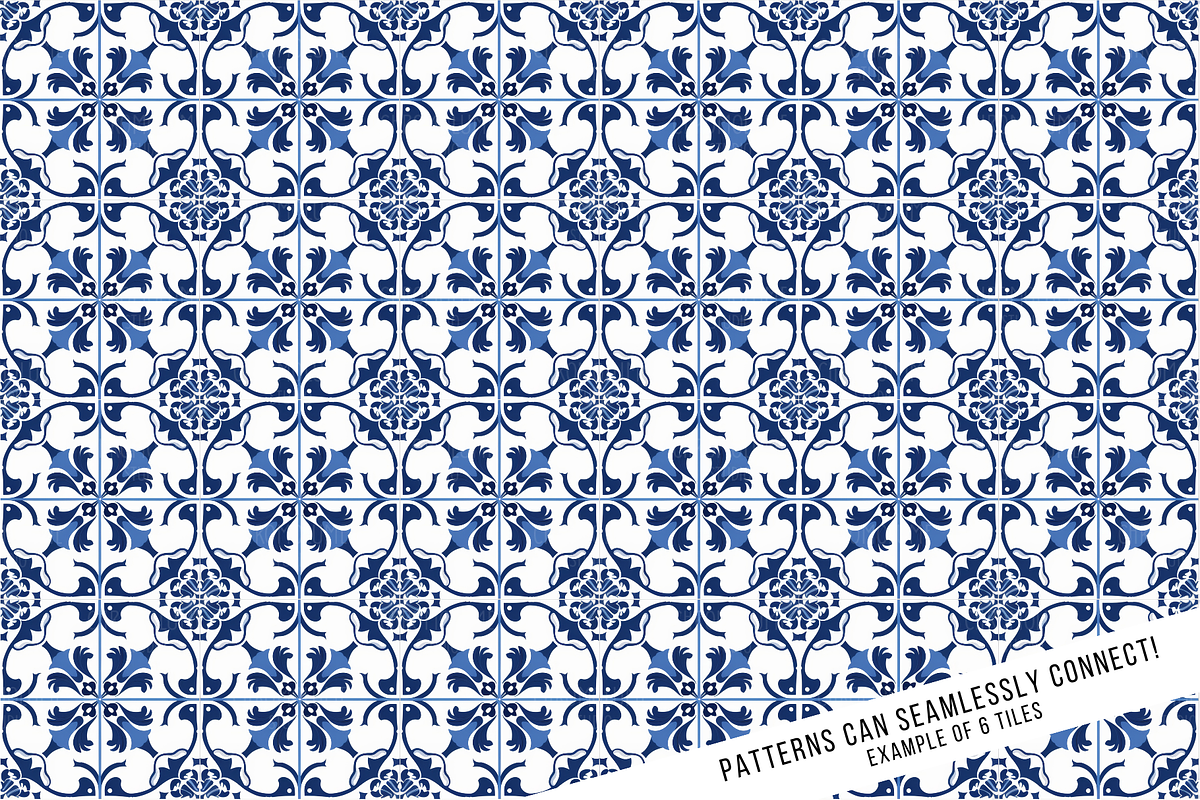 Sicilian Majolica Tile Patterns, a Pattern Graphic by Chromolume Studio (Photo 25 of 28)