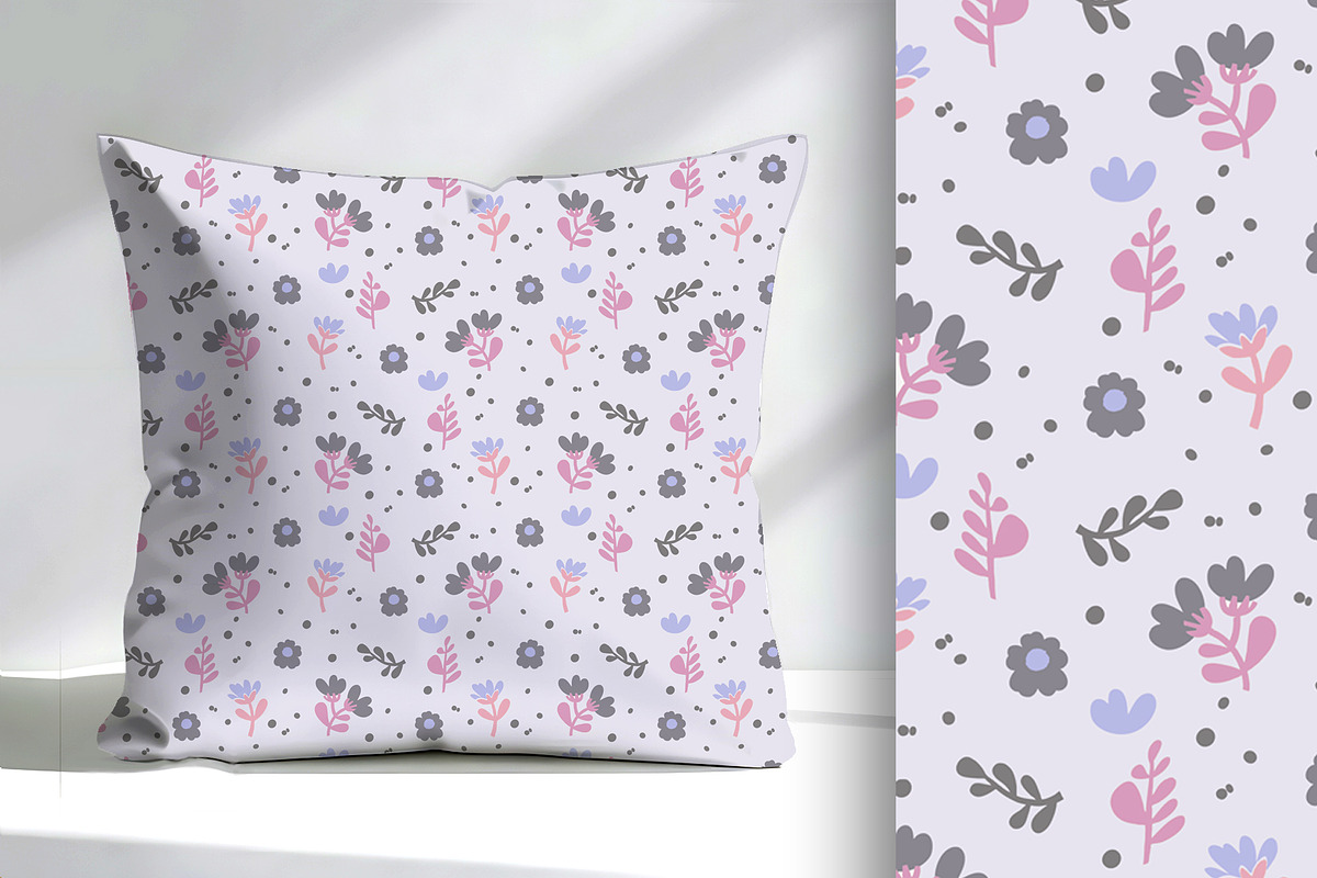 Delicate Purple Floral Seamless, a Pattern Graphic by Sharon Schwalbe (Photo 2 of 4)