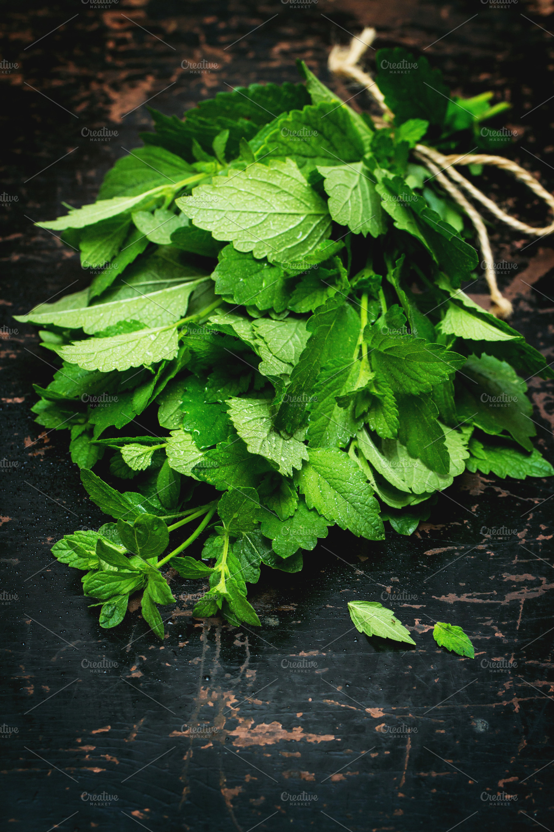 Fresh mint featuring mint, peppermint, and leaf